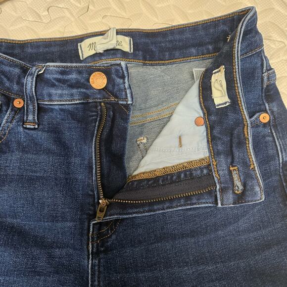 Madewell Jeans Womens 27 Curvy Kick Out Cropped Bootcut Dark Wash Mid Rise - Picture 8 of 11